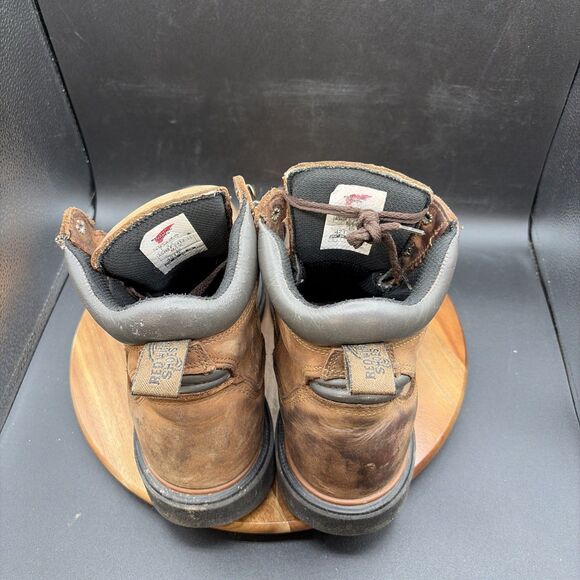 Red Wing 4215 Mens 9 E2 Work Boots Waterproof Steel Toe Dynaforce Brown Leather main image 4